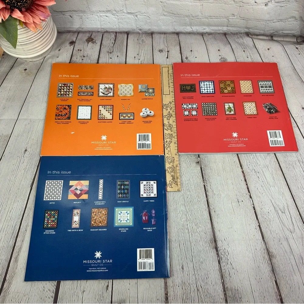 2022 Missouri Star BLOCK Quilt Idea Books - Set of 3 handmade cottagecore